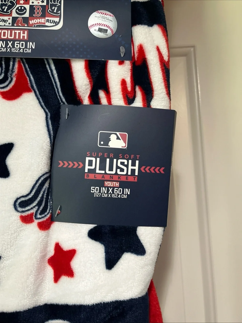 Boston Red Sox Super Soft Plush Blanket Youth 50 X 60 Throw Fleece New SEALED